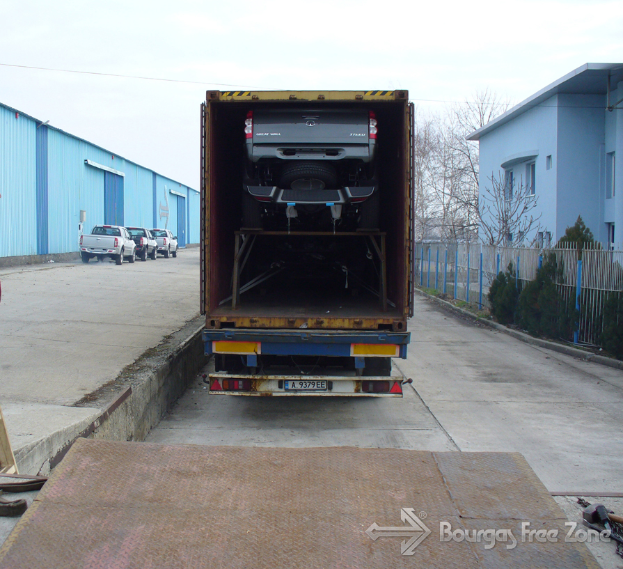 New delivery of Chinese automobiles in Bourgas Free Zone