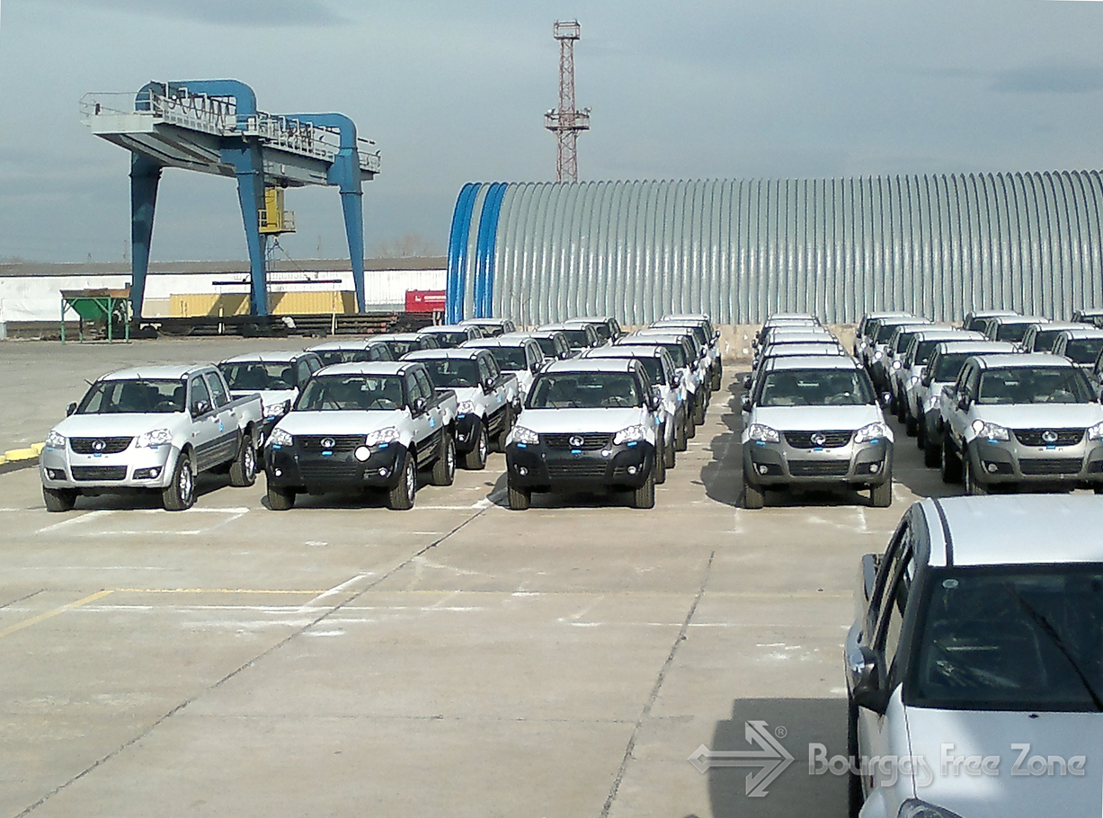New delivery of Chinese automobiles in Bourgas Free Zone