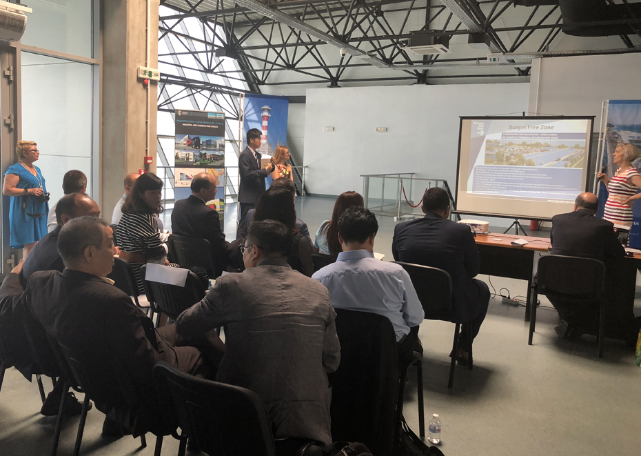 Delegation from the Pilot Shanghai Free Trade Zone, China, visited Burgas